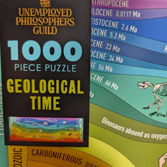 Geologic Time Jigsaw Puzzle 1000 Pieces Reduced Glare Matte Finish - Picture 6 of 8